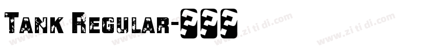 Tank Regular字体转换